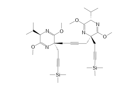 1,4-BIS-[(2R,5S)-2,5-DIHYDRO-2-ISOPROPYL-3,6-DIMETHOXY-5-(TRIMETHYLSILYLPROPARGYL)-PYRAZIN-5-YL]-2-BUTYNE