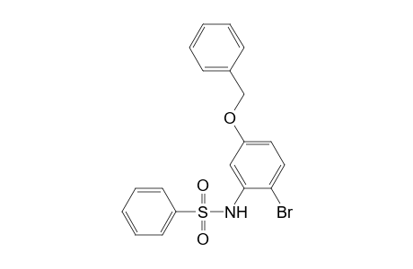 N-(2-bromanyl-5-phenylmethoxy-phenyl)benzenesulfonamide
