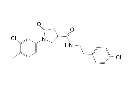 3-pyrrolidinecarboxamide, 1-(3-chloro-4-methylphenyl)-N-[2-(4-chlorophenyl)ethyl]-5-oxo-