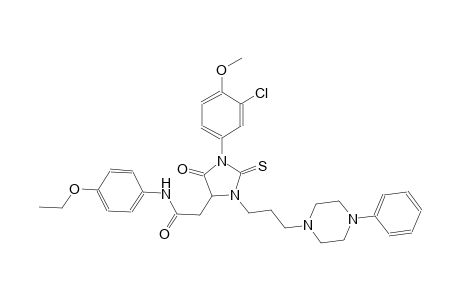 4-imidazolidineacetamide, 1-(3-chloro-4-methoxyphenyl)-N-(4-ethoxyphenyl)-5-oxo-3-[3-(4-phenyl-1-piperazinyl)propyl]-2-thioxo-