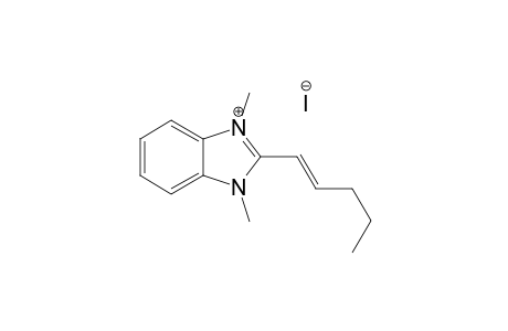 1,3-Dimethyl-2-(pent-1-enyl)-1H-benzo[d]imidazol-3-ium iodide