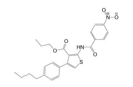 propyl 4-(4-butylphenyl)-2-[(4-nitrobenzoyl)amino]-3-thiophenecarboxylate