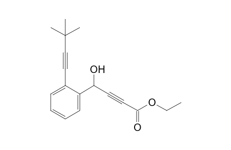 Ethyl 4-hydroxy-4-[2'-(3",3"-dimethyl-1"-butynyl)phenyl]-2-butynoate