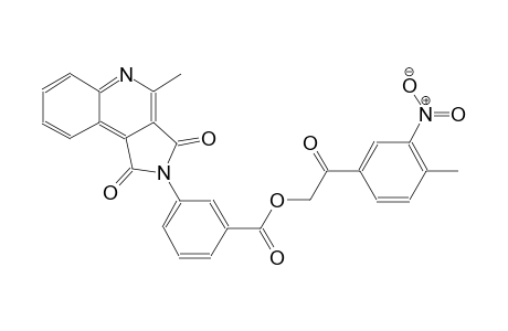 2-(4-methyl-3-nitrophenyl)-2-oxoethyl 3-(4-methyl-1,3-dioxo-1,3-dihydro-2H-pyrrolo[3,4-c]quinolin-2-yl)benzoate