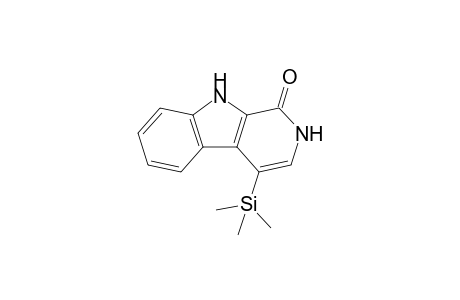 4-Trimethylsilyl-2,9-dihydro-1H-.beta.-carbolin-1-one