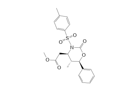 trans,cis-4-[(Methoxycarbonyl)methyl]-5-methyl-6-phenyl-3-tosyltetrahydro-1,3-oxazin-2-one
