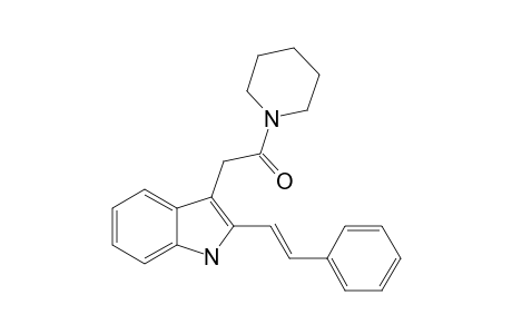 (E)-(2-STYRYL-1H-INDOL-3-YL)-ACETIC-ACID-PIPERIDIDE