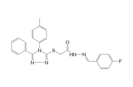 acetic acid, [[4-(4-methylphenyl)-5-phenyl-4H-1,2,4-triazol-3-yl]thio]-, 2-[(E)-(4-fluorophenyl)methylidene]hydrazide