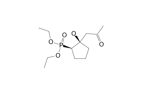 1-[(1R,2R)-2-diethoxyphosphoryl-1-hydroxy-cyclopentyl]acetone