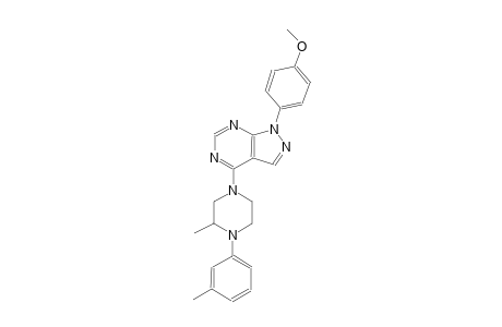 1H-pyrazolo[3,4-d]pyrimidine, 1-(4-methoxyphenyl)-4-[3-methyl-4-(3-methylphenyl)-1-piperazinyl]-