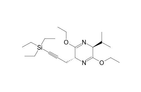 (2S,5R)-3,6-Diethoxy-2-isopropyl-5-[3-(triethylsilyl)prop-2-ynyl]-2,5-dihydropyrazine