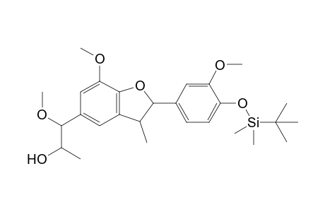 7-Methoxy-3-methyl-2-[4-(tert-butyldimethylsilyl)oxy-3-methoxyphenyl]-5-(2-hydroxy-1-methoxypropyl)benzofuran