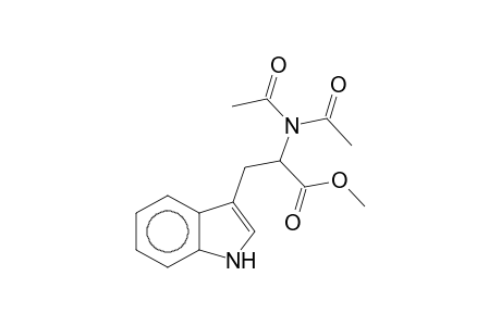 2-(diacetylamino)-3-(1H-indol-3-yl)propanoic acid methyl ester
