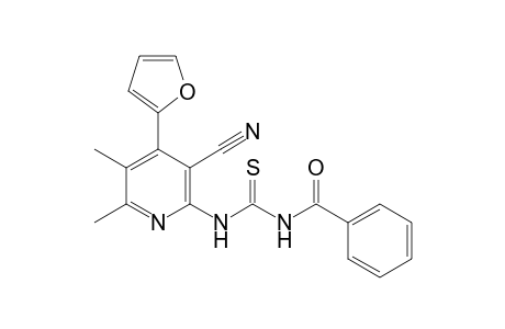 N-(4-(furan-2-yl)-5,6-dimethyl-2-benzoylthiouredopyridin-2-yl)-2-carbonitrile