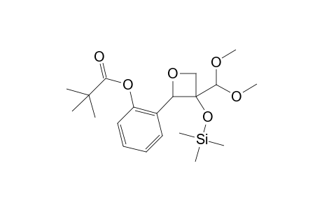 2-[2'-(2",2"-Dimethylpropanoyloxy)phenyl]-3-(dimethoxymethyl)-3-[(trimethylsilyl)oxy]exetane