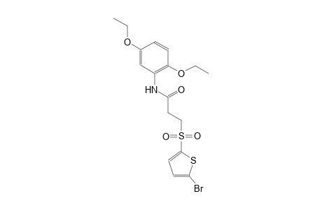 3-[(5-bromo-2-thienyl)sulfonyl]-N-(2,5-diethoxyphenyl)propanamide