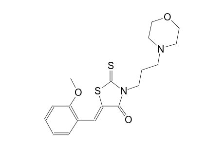 (5Z)-5-(2-methoxybenzylidene)-3-[3-(4-morpholinyl)propyl]-2-thioxo-1,3-thiazolidin-4-one