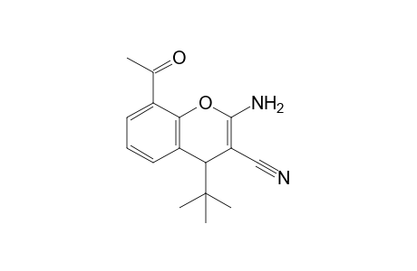 8-Acetyl-2-amino-4-(tert-butyl)-4H-chromene-3-carbonitrile