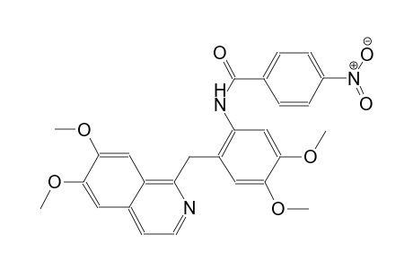 benzamide, N-[2-[(6,7-dimethoxy-1-isoquinolinyl)methyl]-4,5-dimethoxyphenyl]-4-nitro-