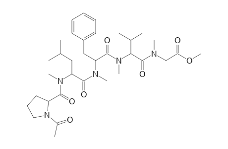 N-Acetyl-(N,0-permethyl)-prolyl-leucyl-phenylalanyl-valyl-glycine