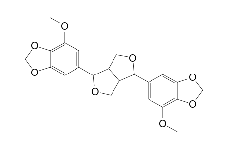 2,6-bis[5'-Methoxy-3',4'-(methylenedioxy)phenyl]-3,7-dioxabicyclo[3.3.0]octane