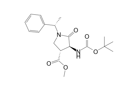 (3S,4R,1'S)-3-tert-Butoxycarbonylamino-4-methoxycarbonyl-1-(1'-phenylethyl)pyrrolidin-2-one