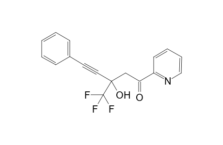 3-Hydroxy-5-phenyl-1-(pyridin-2-yl)-3-(trifluoromethyl)pent-4-yn-1-one