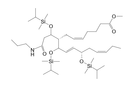 Methyl ester-n-propylamide-DMIPS-ether derivative of 11-dehydro-txb3