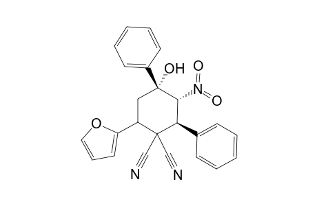 (2S,3R,4R)-6-Furan-2-yl-4-hydroxy-3-nitro-2,4-diphenyl-cyclohexane-1,1-dicarbonitrile