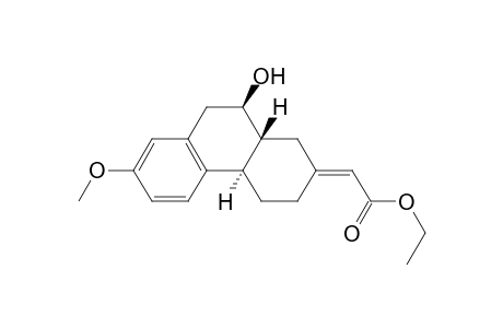 Ethyl E-(4aR*,10R*,10aR*)-10-Hydroxy-7-methoxy-3,4,4a,9,10,10a-hexahydrophenanthren-2(1H)-ylideneacetate