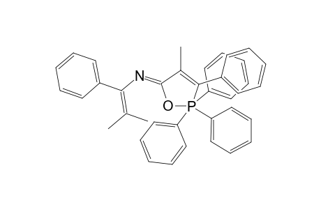 2,2,2,3,-Tetraphenyl-4-methyl-N-(1-phenyl-2-methylpropenyl)-2,2-dihydro-5-imino-1,2-oxaphosphole