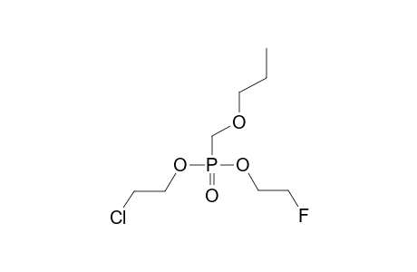 O-(BETA-CHLOROETHYL)-O-(BETA-FLUOROETHYL)PROPOXYMETHYLPHOSPHONATE