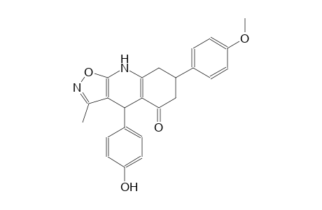 isoxazolo[5,4-b]quinolin-5(6H)-one, 4,7,8,9-tetrahydro-4-(4-hydroxyphenyl)-7-(4-methoxyphenyl)-3-methyl-