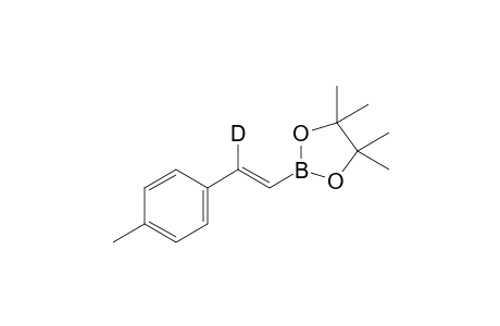 4,4,5,5-tetramethyl-2-[(1E)-2-(4-methylphenyl)(2-??H)ethenyl]-1,3,2-dioxaborolane