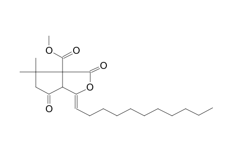 6,6-DIMETHYL-4,8-DIOXO-5-METHOXYCARBONYL-2-UNDECYLIDENE-3-OXABICYCLO[3.3.0]OCTANE