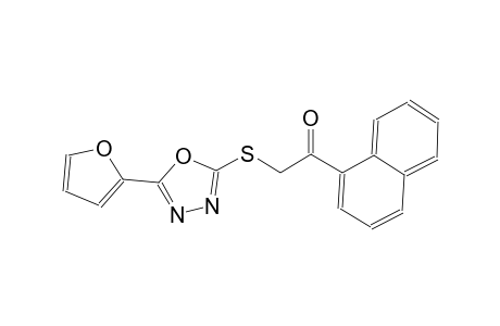 2-([5-(2-Furyl)-1,3,4-oxadiazol-2-yl]sulfanyl)-1-(1-naphthyl)ethanone