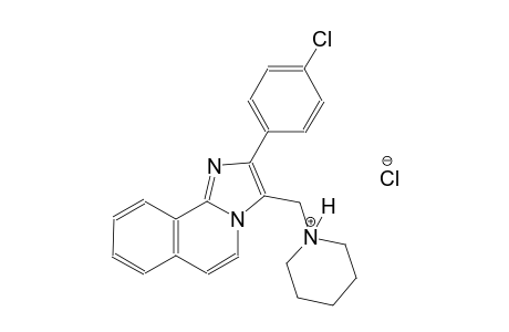 piperidinium, 1-[[2-(4-chlorophenyl)imidazo[2,1-a]isoquinolin-3-yl]methyl]-, chloride