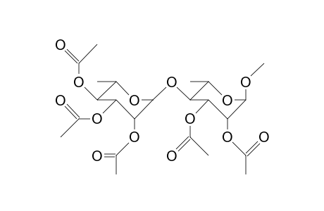 Methyl 2,3-di-O-acetyl-4-O-(2,3,4-tri-O-acetyl.alpha.-L-rhamnopyranosyl).alpha.-L-rhamnopyranoside