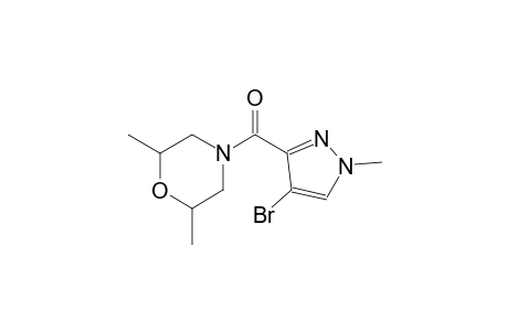 4-[(4-bromo-1-methyl-1H-pyrazol-3-yl)carbonyl]-2,6-dimethylmorpholine