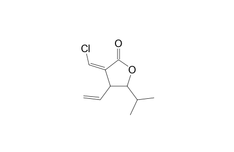 .gama.-Isopropyl-.beta,-vinyl-.alpha.(Z)-(chloromethylene).gama.-butyrolcatone