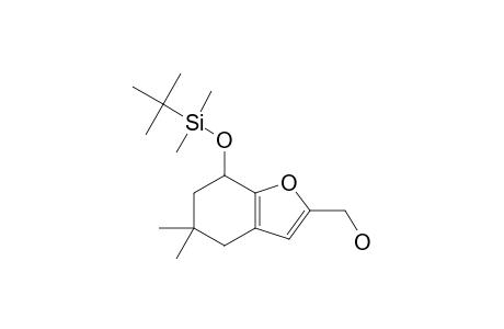 7-(TERT.-BUTYLDIMETHYLSILYLOXY)-4,5,6,7-TETRAHYDRO-2-HYDROXYMETHYL-5,5-DIMETHYLBENZOFURAN