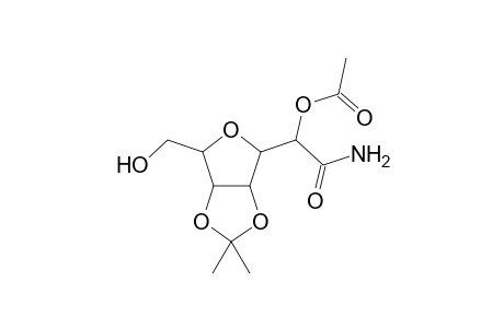 2-O-Acetyl-3,6-anhydro-4,5-O-isopropylidene-D-glycero-D-(allo and altro)-heptonamides