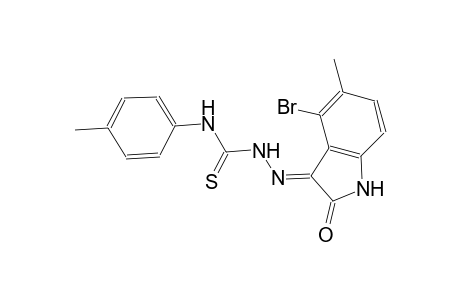 1H-indole, 4-bromo-2,3-dihydro-5-methyl-3-[[[(4-methylphenyl)amino]carbonothioyl]hydrazono]-2-oxo-, (3E)-