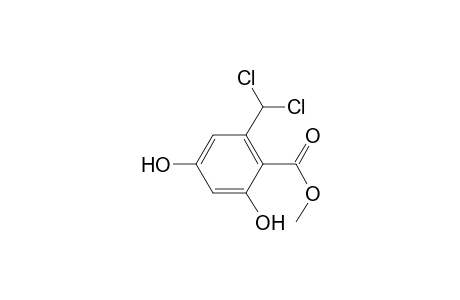 2,4-Dihydroxy-6-(dichloromethyl)benzoic acid, methyl ester