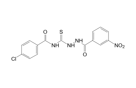 4-(p-chlorobenzoyl)-1-(m-nitrobenzoyl)-3-thiosemicarbazide