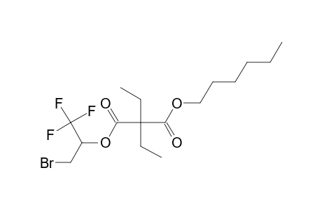 Diethylmalonic acid, 1-bromo-3,3,3-trifluoroprop-2-yl hexyl ester