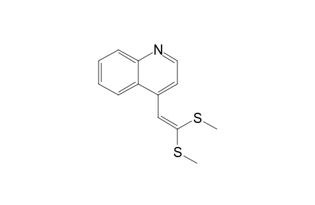 1-(4-Quinolinyl)-2,2-di(methylthio)ethene