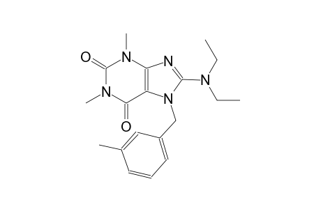 8-(diethylamino)-1,3-dimethyl-7-(3-methylbenzyl)-3,7-dihydro-1H-purine-2,6-dione