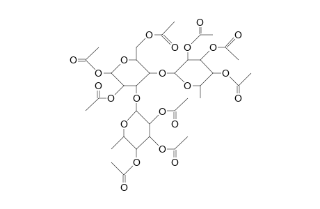 1,2,6-Tri-O-acetyl-3,4-di-O-(2,3,4-tri-O-acetyl-A-L-rhamopyranosyl)-A-D-galactopyranose