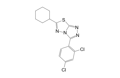 6-cyclohexyl-3-(2,4-dichlorophenyl)[1,2,4]triazolo[3,4-b][1,3,4]thiadiazole